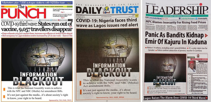 Nigerian Newspaper Covers, 22 September 2022