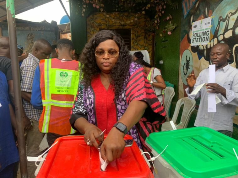 Funke Akindele loses polling unit to APC