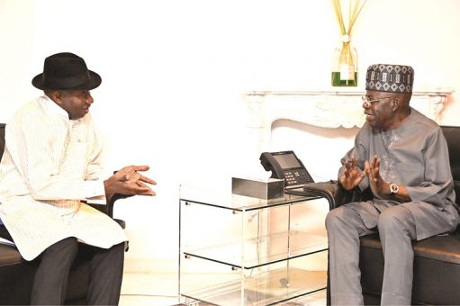 Why did Jonathan meet with Tinubu over the weekend?