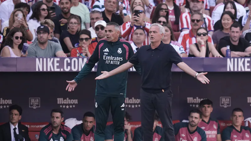 Jose Mourinho displays ‘red card’ evidence after Real Madrid’s derby defeat