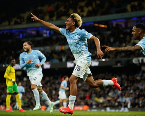 Floyd Samba stars as Manchester City thrash Norwich 5-0 in Carabao Cup
