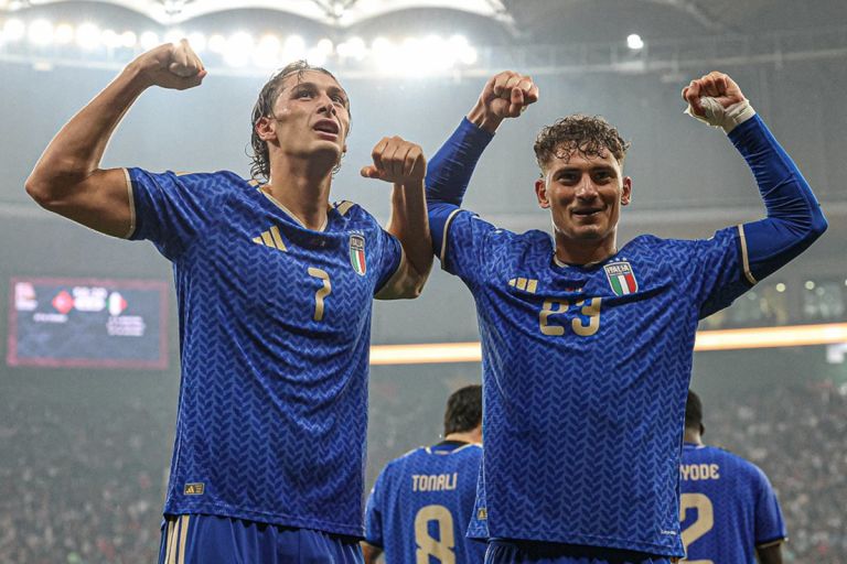 Pio Esposito dedicates Italy goal to Grandmother after historic night with brother in rout