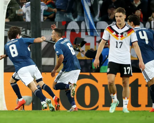 Jürgen Klopp suffers first Germany defeat as Greece stun dominant hosts in Augsburg