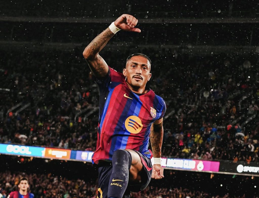 Raphinha agrees Barcelona contract offer until 2030