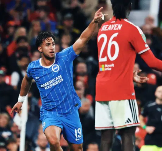 Man United blow 2-0 lead, crash out of League Cup to Brighton