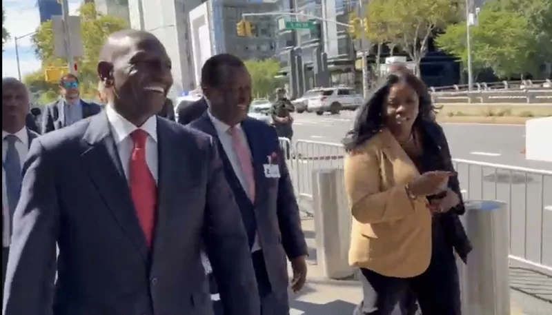 Nigerian woman praises Ruto’s leadership in New York street encounter