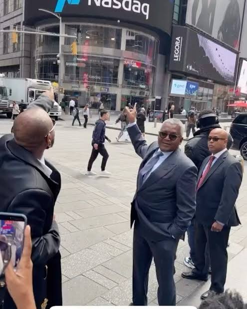 Davido features on Dangote billboard unveiled in Times Square, New York