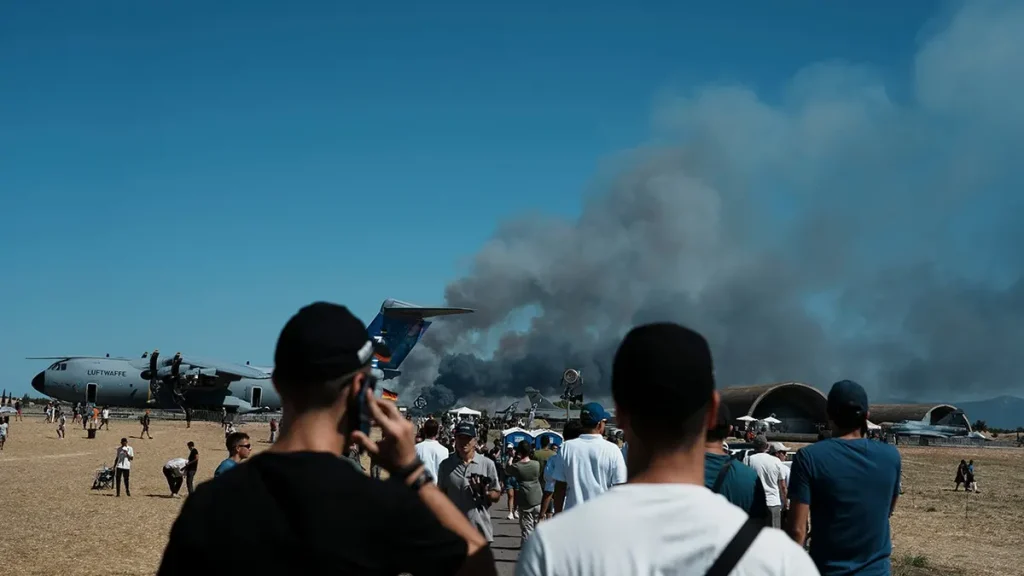 Fighter jet crashes during air show, killing two pilots before thousands of spectators