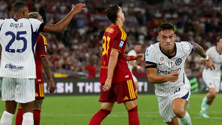 Lautaro Martinez brace rescues Inter from two-goal deficit against Roma