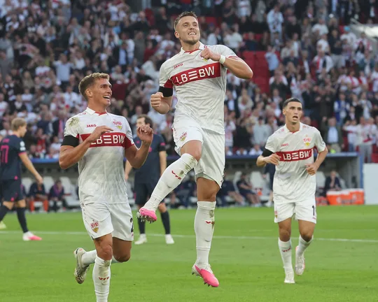 Ermedin Demirović fires Stuttgart to Champions League victory with stunning hat-trick vs Vikings