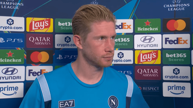 Kevin De Bruyne makes huge Arsenal claim after Napoli Champions League defeat