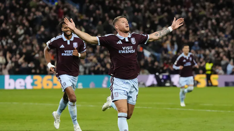Aston Villa beat Viking 3-1 to maintain perfect Champions League record