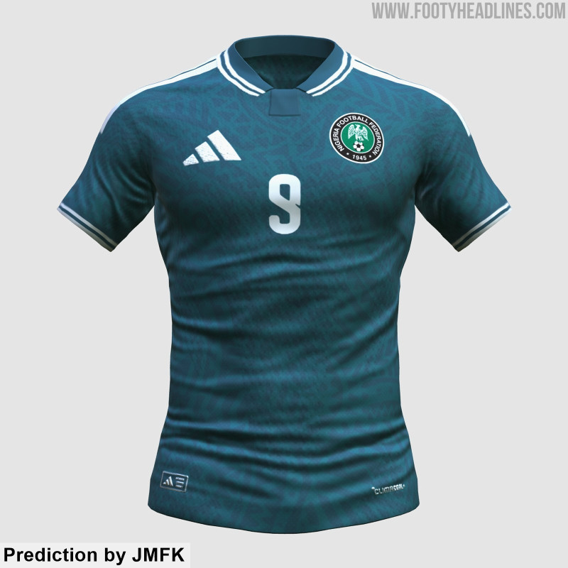 Adidas Nigeria 2027 home kit set for dark teal green as Nike era ends